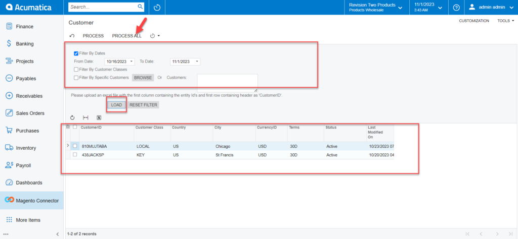 Customer Batch Process